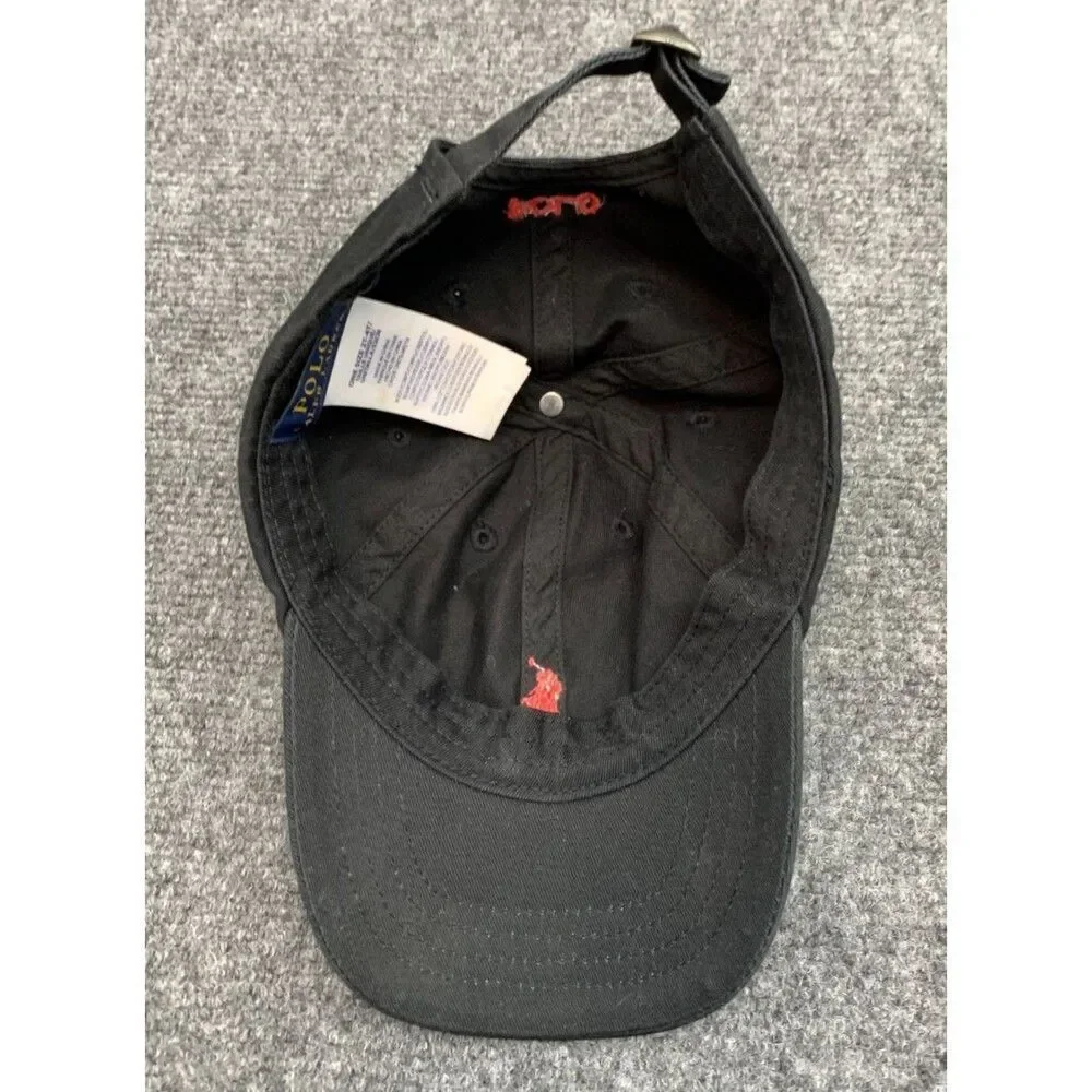 Polo Ralph Lauren Cap Hat Kids 2T-4T Sport Black Adjustable Preppy Cotton Twill